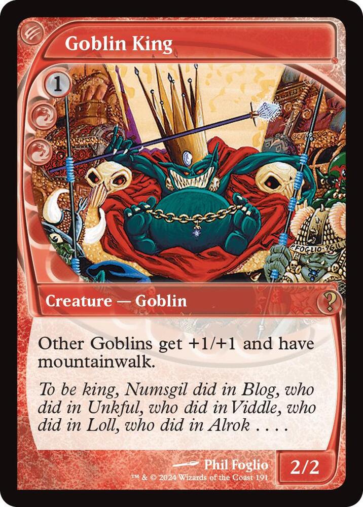 Goblin King 191 (Mystery Booster 2)  - Future Sight | Good Games Morley