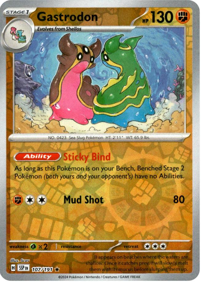 Gastrodon (107/191) [Scarlet & Violet: Surging Sparks] | Good Games Morley