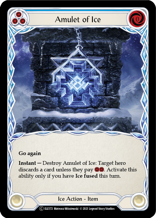 Amulet of Ice [U-ELE172] (Tales of Aria Unlimited)  Unlimited Rainbow Foil | Good Games Morley