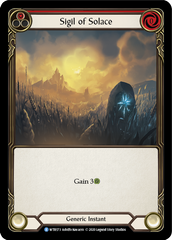 Sigil of Solace (Red) [U-WTR173] (Welcome to Rathe Unlimited)  Unlimited Rainbow Foil | Good Games Morley