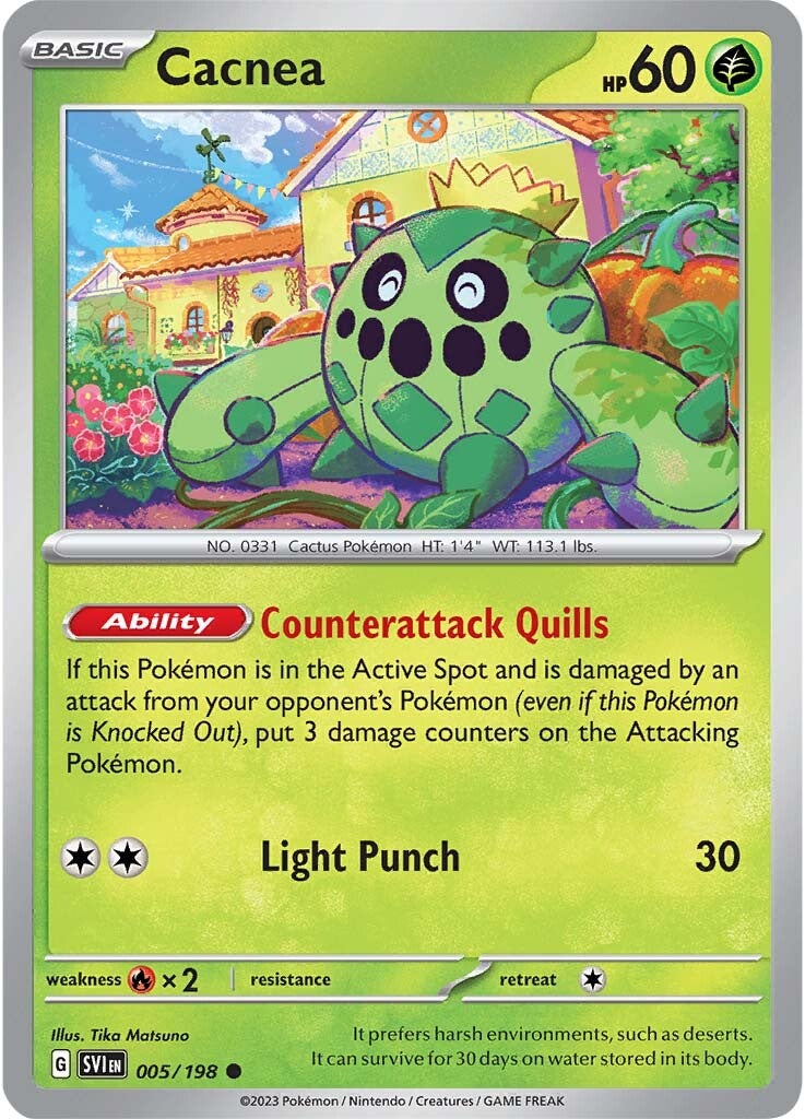 Cacnea (005/198) [Scarlet & Violet: Base Set] | Good Games Morley
