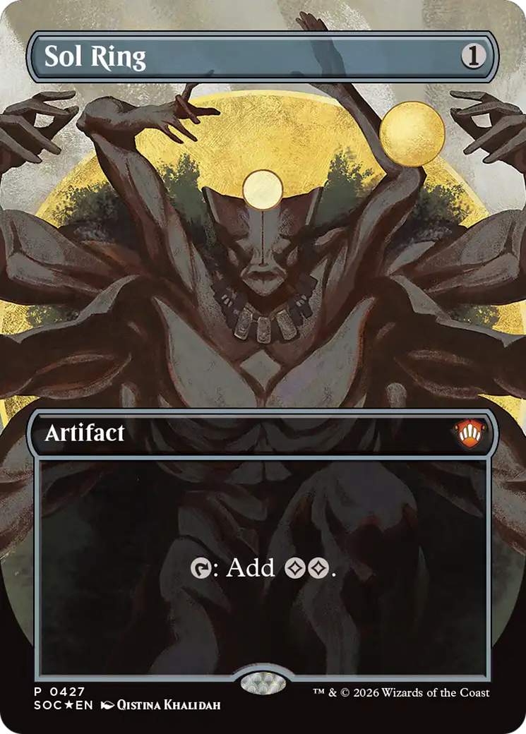 Sol Ring (Borderless) [Secrets of Strixhaven Commander] | Good Games Morley
