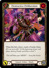 Destructive Deliberation (Yellow) [OUT205] (Outsiders)  Rainbow Foil | Good Games Morley