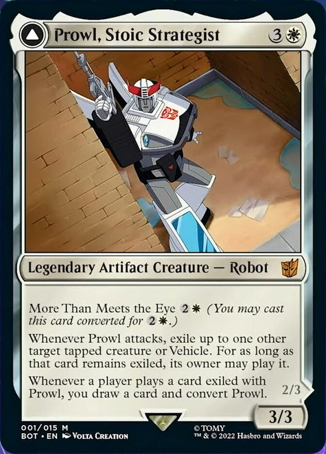 Prowl, Stoic Strategist // Prowl, Pursuit Vehicle [Transformers] | Good Games Morley