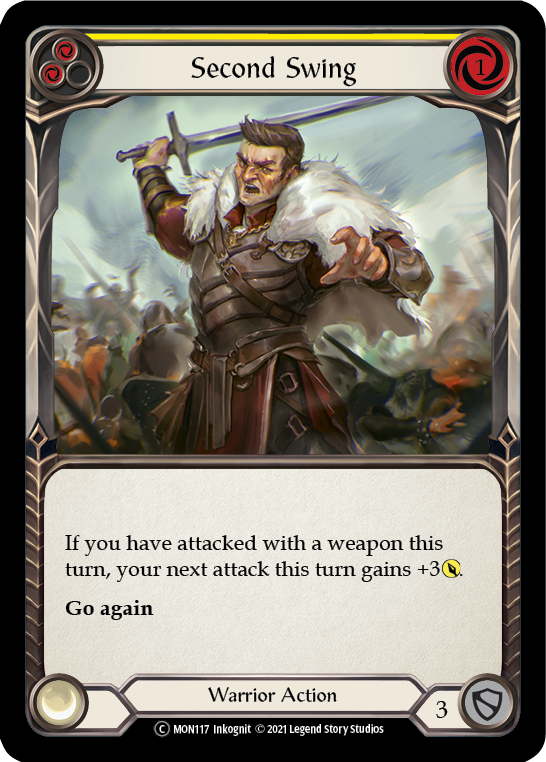 Second Swing (Yellow) [U-MON117-RF] (Monarch Unlimited)  Unlimited Rainbow Foil | Good Games Morley