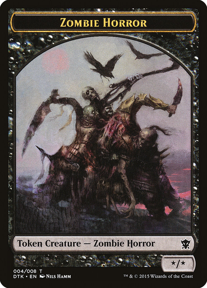 Zombie Horror Token [Dragons of Tarkir Tokens] | Good Games Morley