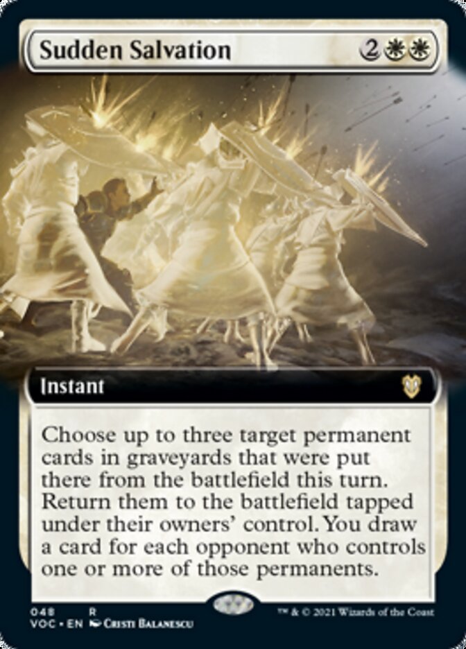 Sudden Salvation (Extended Art) [Innistrad: Crimson Vow Commander] | Good Games Morley