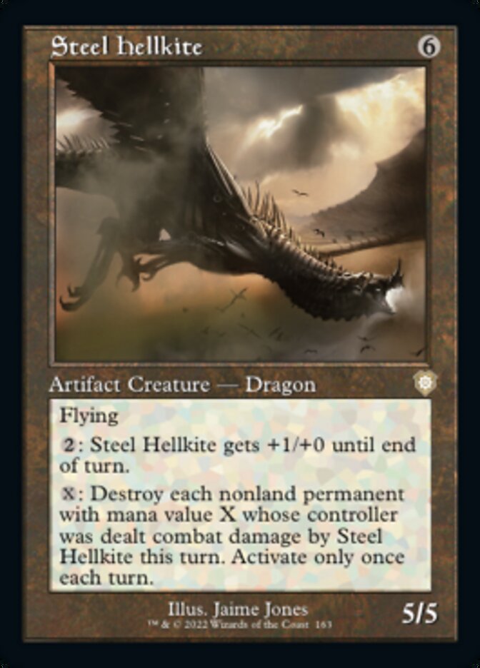 Steel Hellkite (Retro) [The Brothers' War Commander] | Good Games Morley