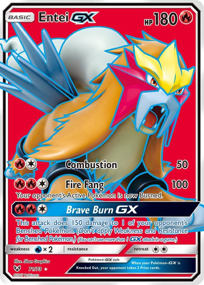 Entei GX 71/73 (Shining Legends)  - Holofoil | Good Games Morley