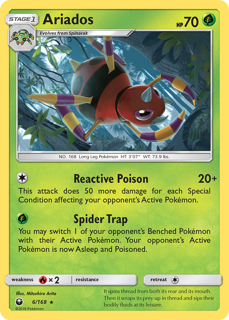Ariados (6/168) [Sun & Moon: Celestial Storm] | Good Games Morley