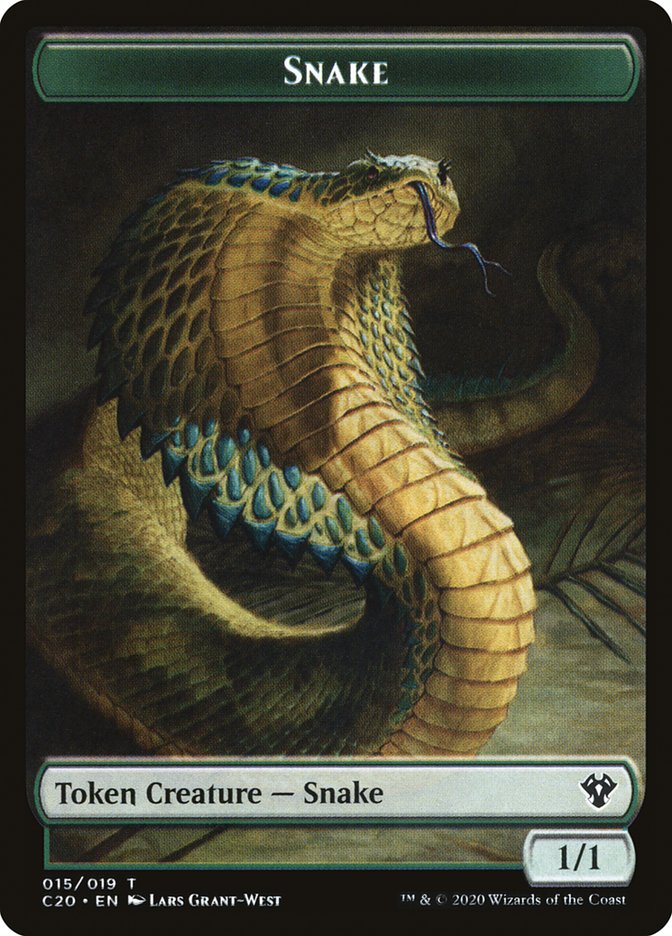 Beast (010) // Snake Double-Sided Token [Commander 2020 Tokens] | Good Games Morley