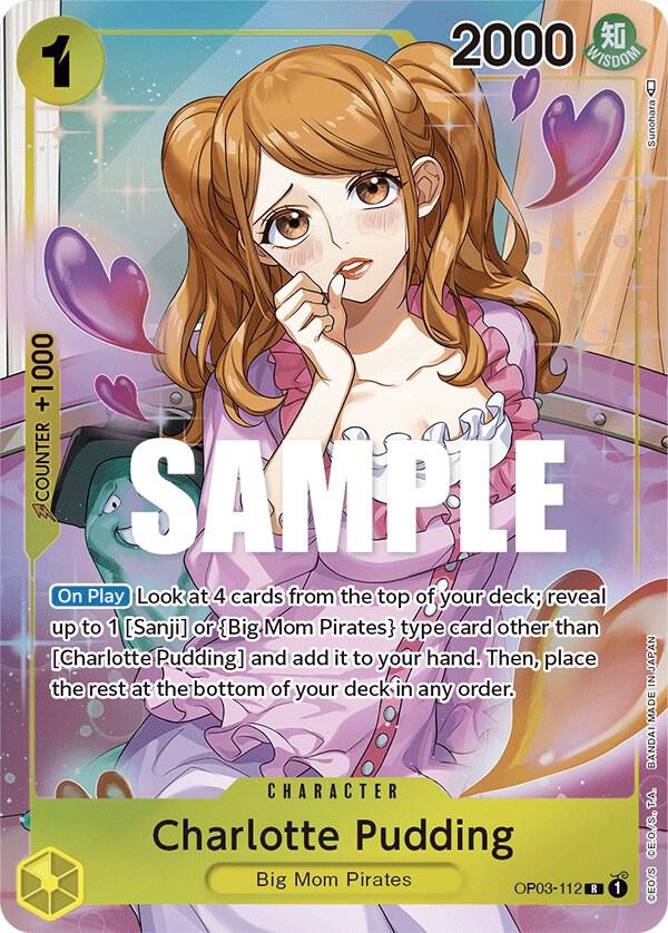 Charlotte Pudding OP03-112 (Pillars of Strength)  - Alternate Art Foil | Good Games Morley
