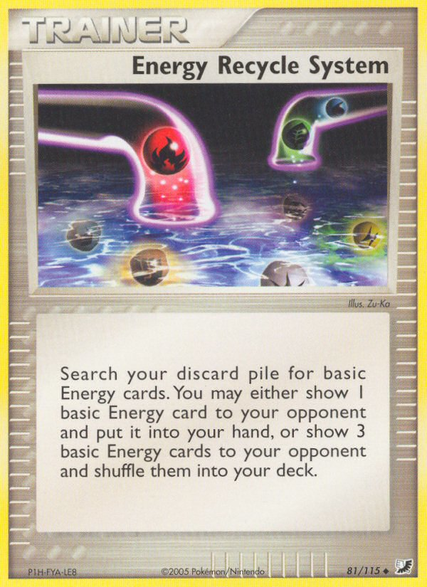 Energy Recycle System (81/115) [EX: Unseen Forces] | Good Games Morley