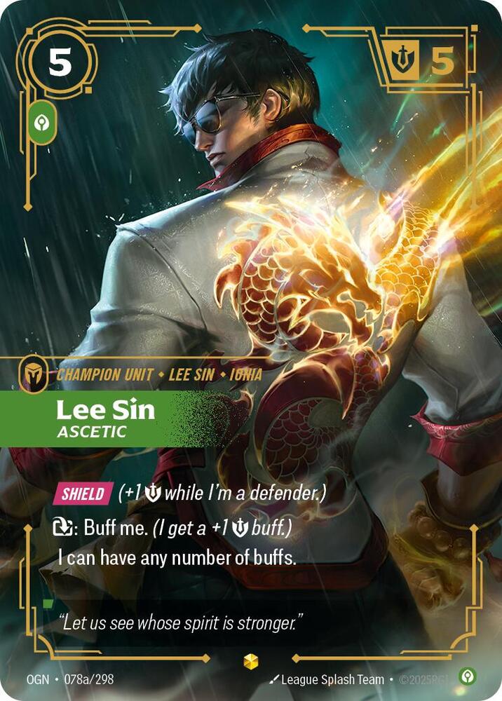 Lee Sin - Ascetic 078a/298 (Origins)  - Foil | Good Games Morley