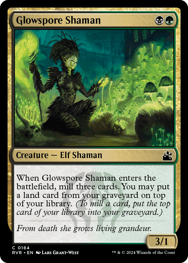 Glowspore Shaman [Ravnica Remastered] | Good Games Morley