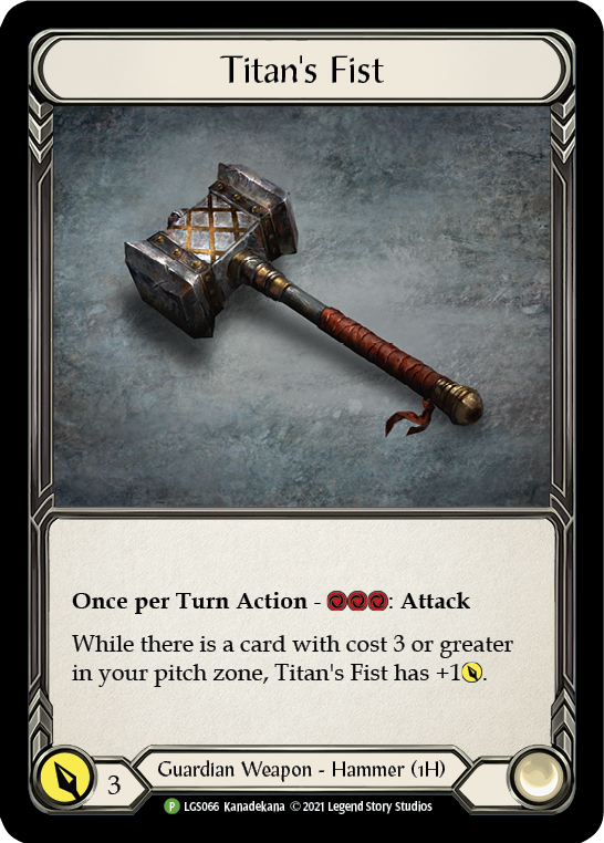 Titan's Fist [LGS066] (Promo)  Cold Foil | Good Games Morley