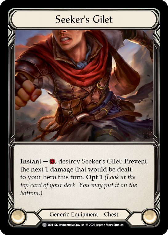 Seeker's Gilet [OUT176] (Outsiders)  Cold Foil | Good Games Morley