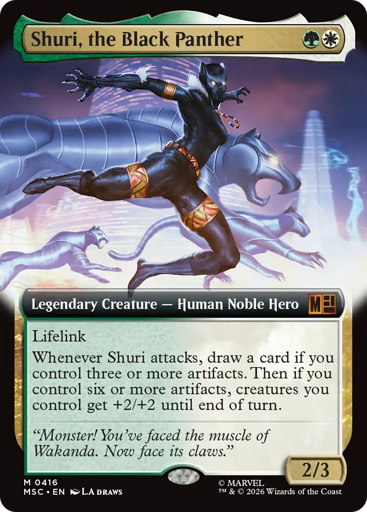 Shuri, the Black Panther (Extended Art) [Marvel Super Heroes Commander] | Good Games Morley
