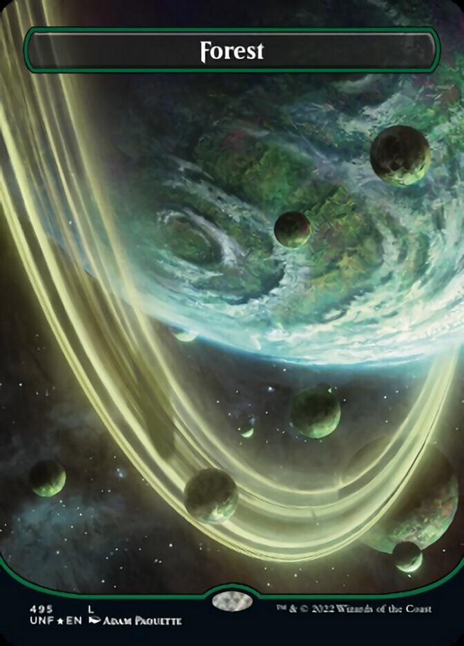Forest (495) (Orbital Space-ic Land) (Galaxy Foil) [Unfinity] | Good Games Morley