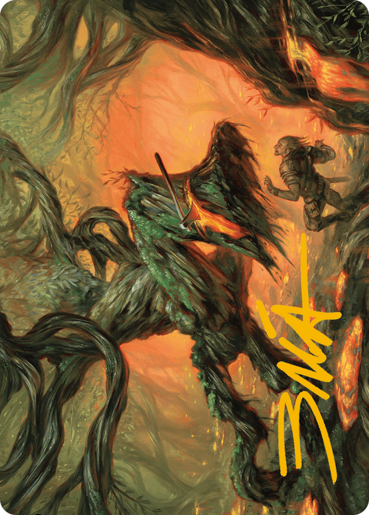 Stump Stomp Art Card (Gold-Stamped Signature) [Modern Horizons 3 Art Series] | Good Games Morley