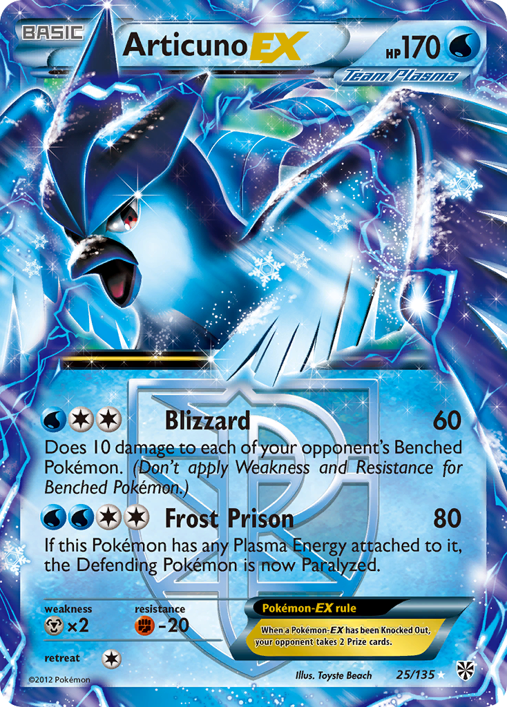 Articuno EX (25/135) [Black & White: Plasma Storm] | Good Games Morley