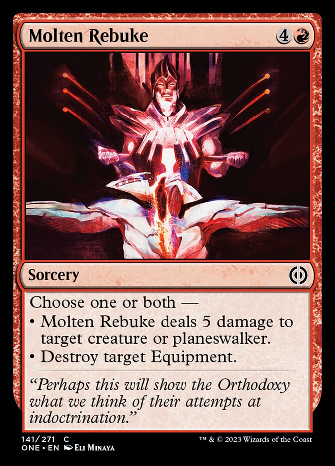 Molten Rebuke [Phyrexia: All Will Be One] | Good Games Morley