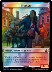 Human (0038) // Clue (0055) Double-Sided Token (Surge Foil) [Doctor Who Tokens] | Good Games Morley