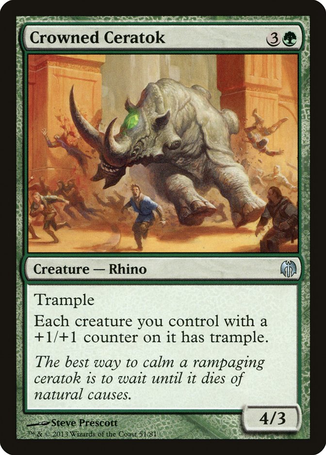 Crowned Ceratok [Duel Decks: Heroes vs. Monsters] | Good Games Morley