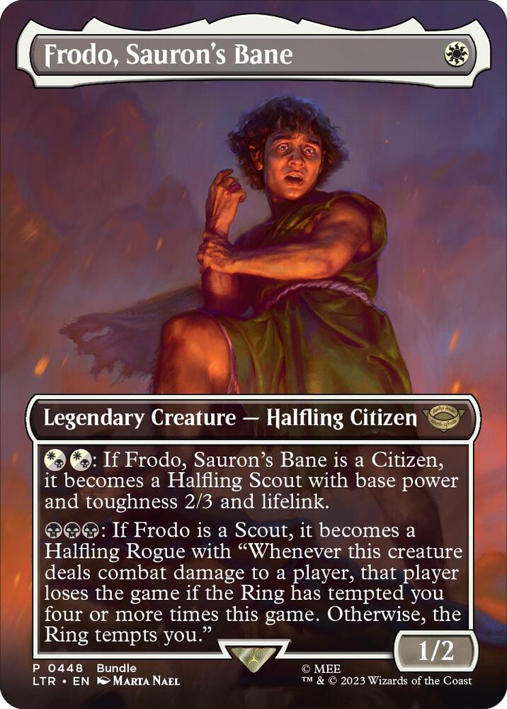 Frodo Saurons Bane Borderless LTR Bundle 448 (Unique and Miscellaneous Promos)  | Good Games Morley