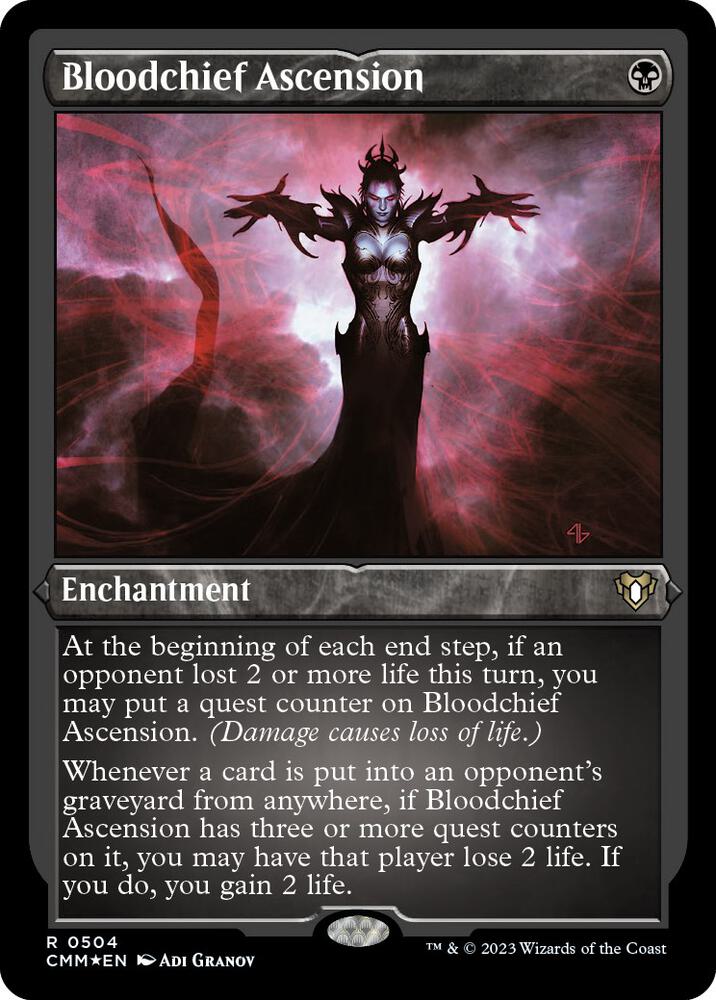 Bloodchief Ascension 504/451 (Commander Masters)  - Etched Foil | Good Games Morley