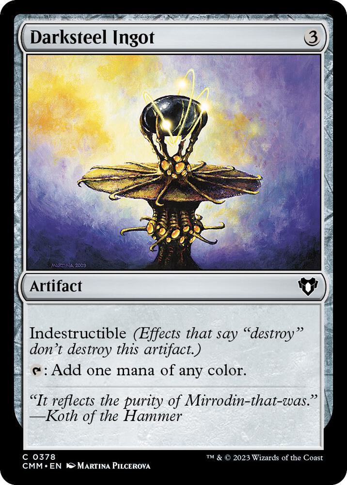 Darksteel Ingot 378/451 (Commander Masters)  | Good Games Morley