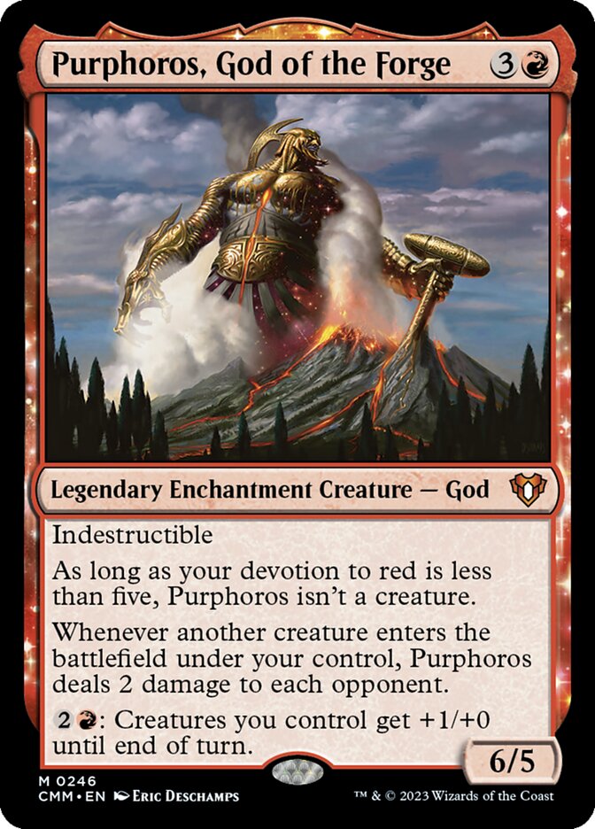 Purphoros, God of the Forge 246/451 (Commander Masters)  - Foil | Good Games Morley