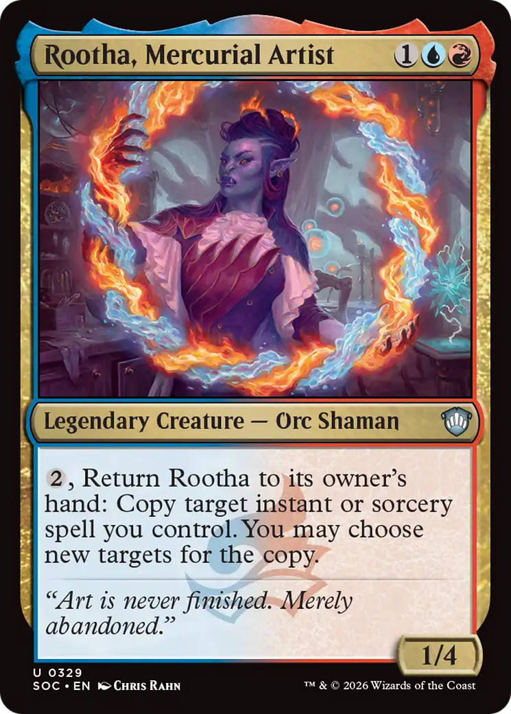 Rootha, Mercurial Artist [Secrets of Strixhaven Commander] | Good Games Morley