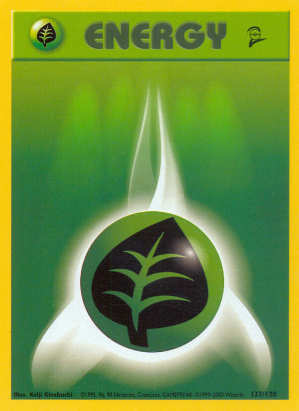 Grass Energy (127/130) [Base Set 2] | Good Games Morley