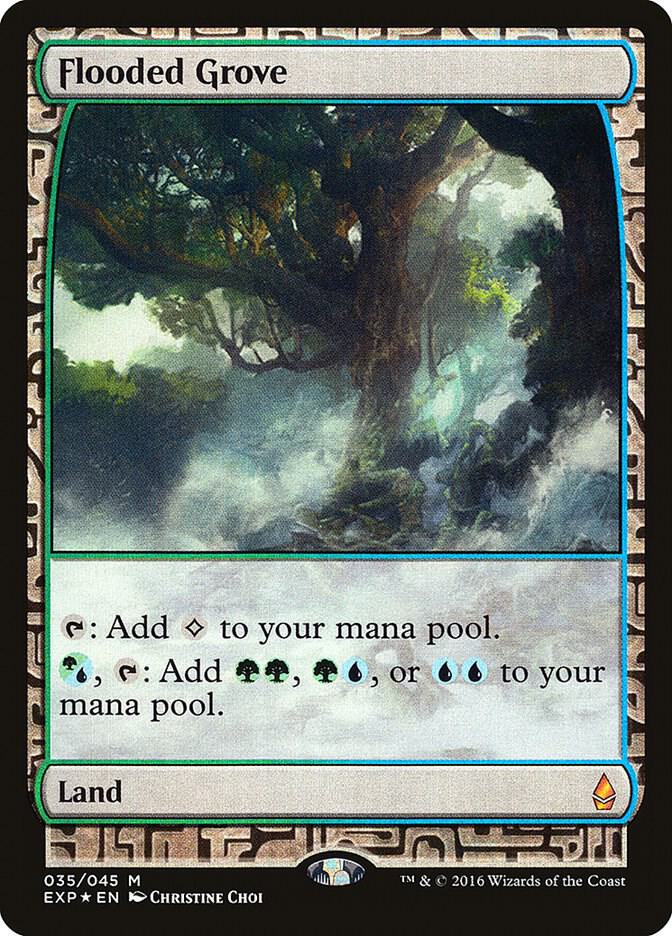 Flooded Grove 35/45 (Zendikar Expeditions)  - Foil | Good Games Morley