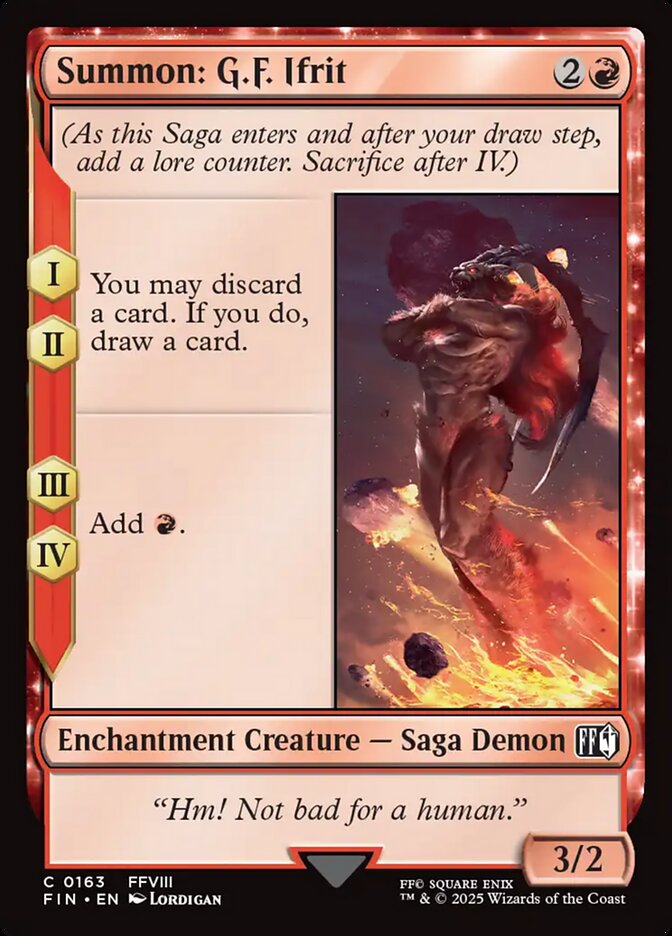 Summon: G.F. Ifrit 163 (FINAL FANTASY)  | Good Games Morley