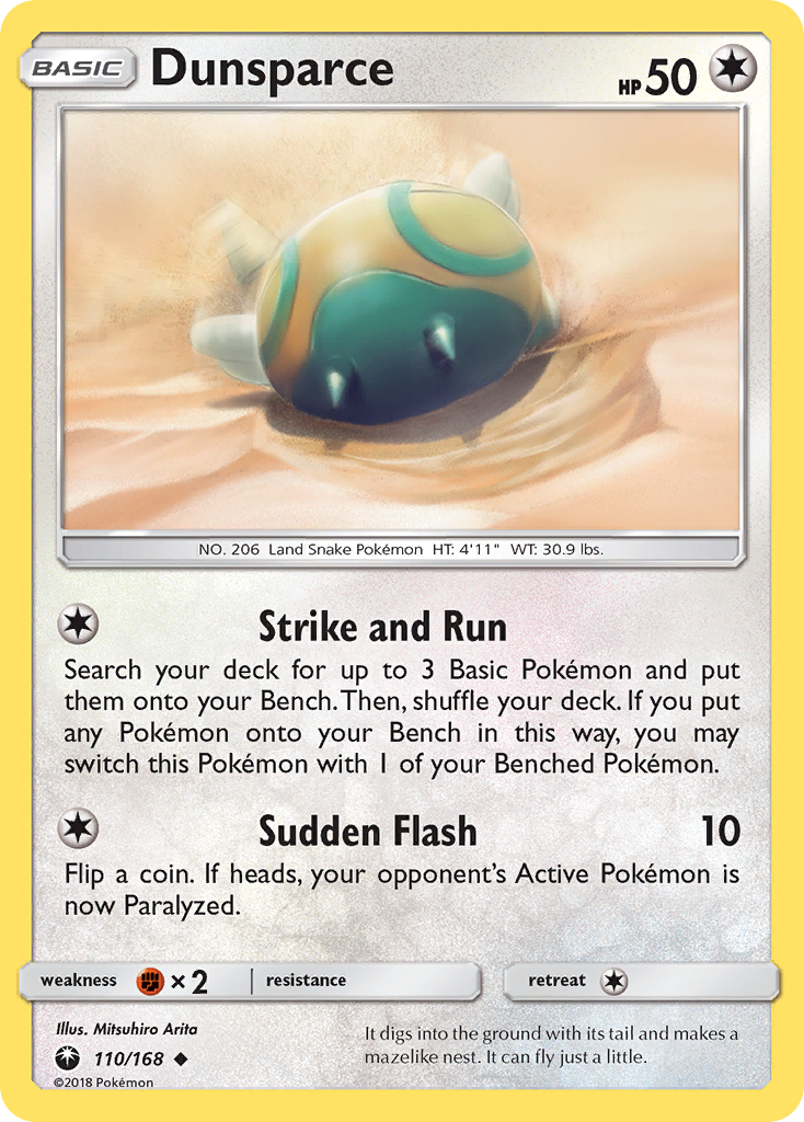 Dunsparce (110/168) [Sun & Moon: Celestial Storm] | Good Games Morley