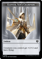 Elspeth, Sun's Champion Emblem // Copy (55) Double-Sided Token [Commander Masters Tokens] | Good Games Morley