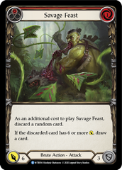 Savage Feast (Red) [U-WTR014] (Welcome to Rathe Unlimited)  Unlimited Rainbow Foil | Good Games Morley