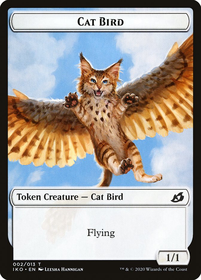 Cat Bird Token [Ikoria: Lair of Behemoths Tokens] | Good Games Morley