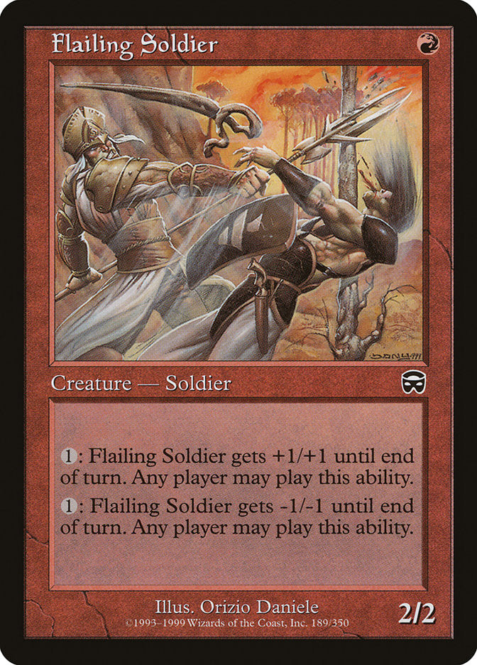 Flailing Soldier 189/350 (Mercadian Masques)  - Foil | Good Games Morley