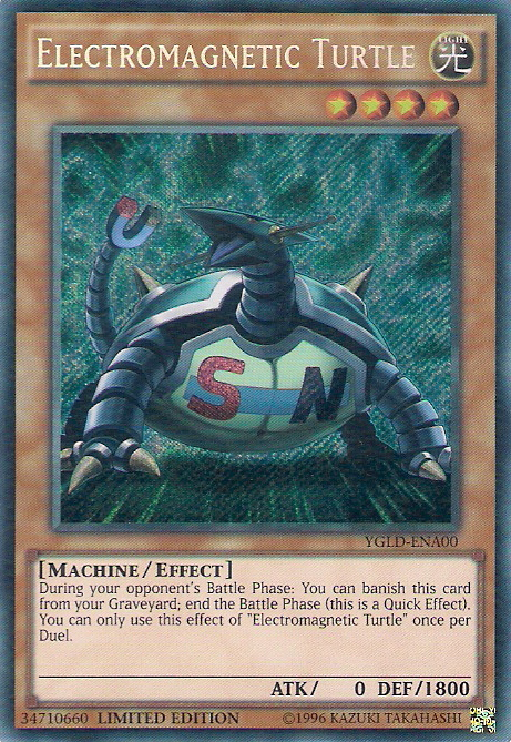 Electromagnetic Turtle [YGLD-ENA00] Secret Rare | Good Games Morley