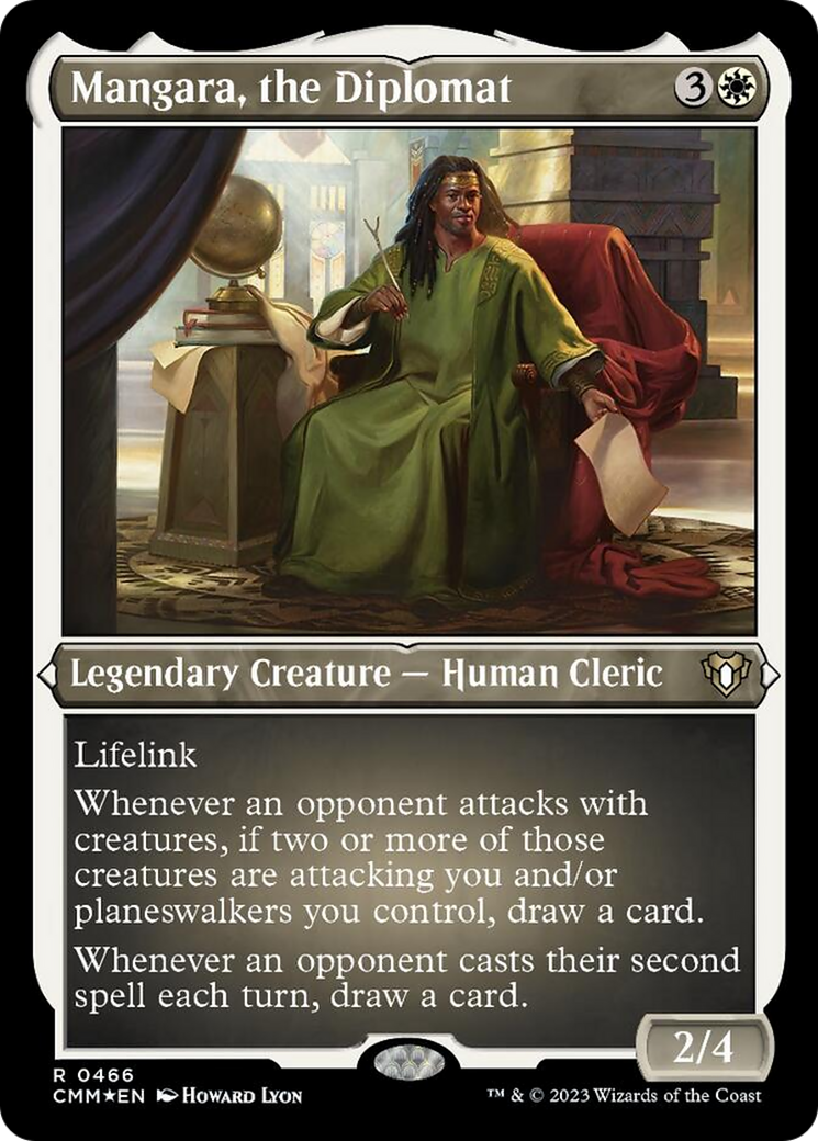 Mangara, the Diplomat (Foil Etched) [Commander Masters] | Good Games Morley