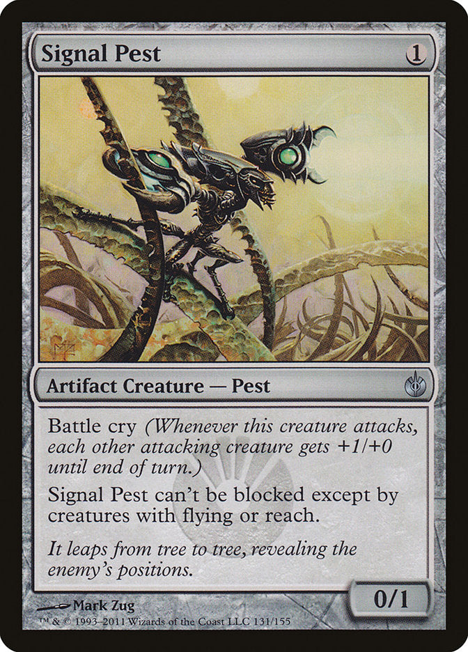 Signal Pest 131/155 (Mirrodin Besieged)  - Foil | Good Games Morley