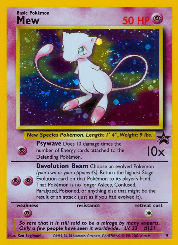 Mew (9) [Wizards of the Coast: Black Star Promos] | Good Games Morley