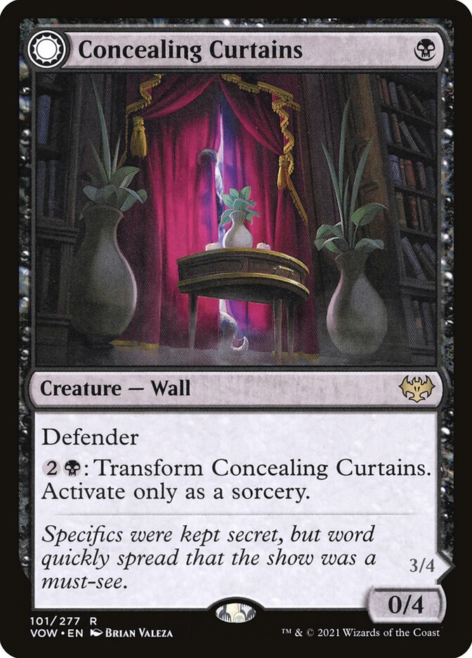 Concealing Curtains // Revealing Eye 101/277 (Innistrad: Crimson Vow)  | Good Games Morley