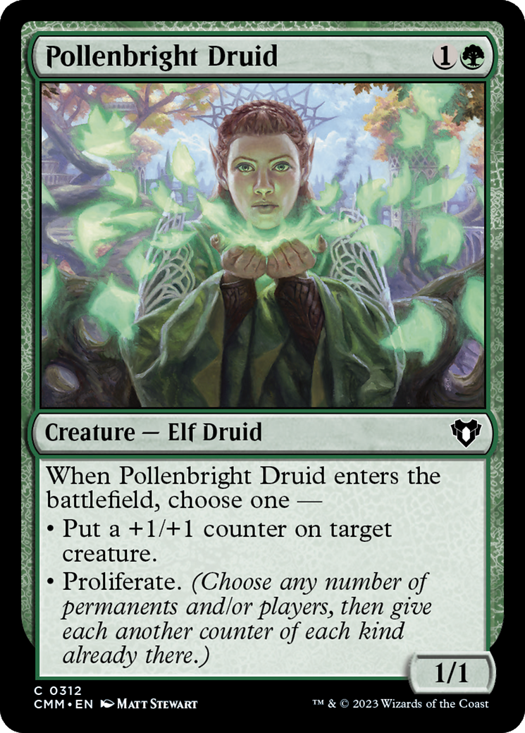 Pollenbright Druid [Commander Masters] | Good Games Morley