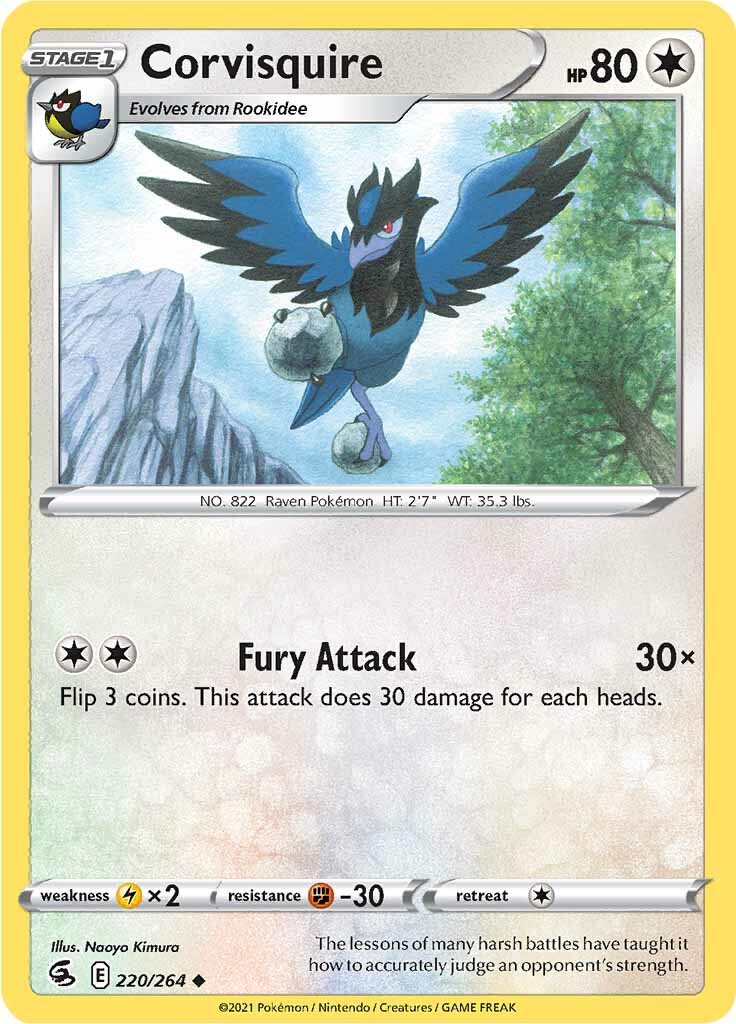 Corvisquire (220/264) [Sword & Shield: Fusion Strike] | Good Games Morley