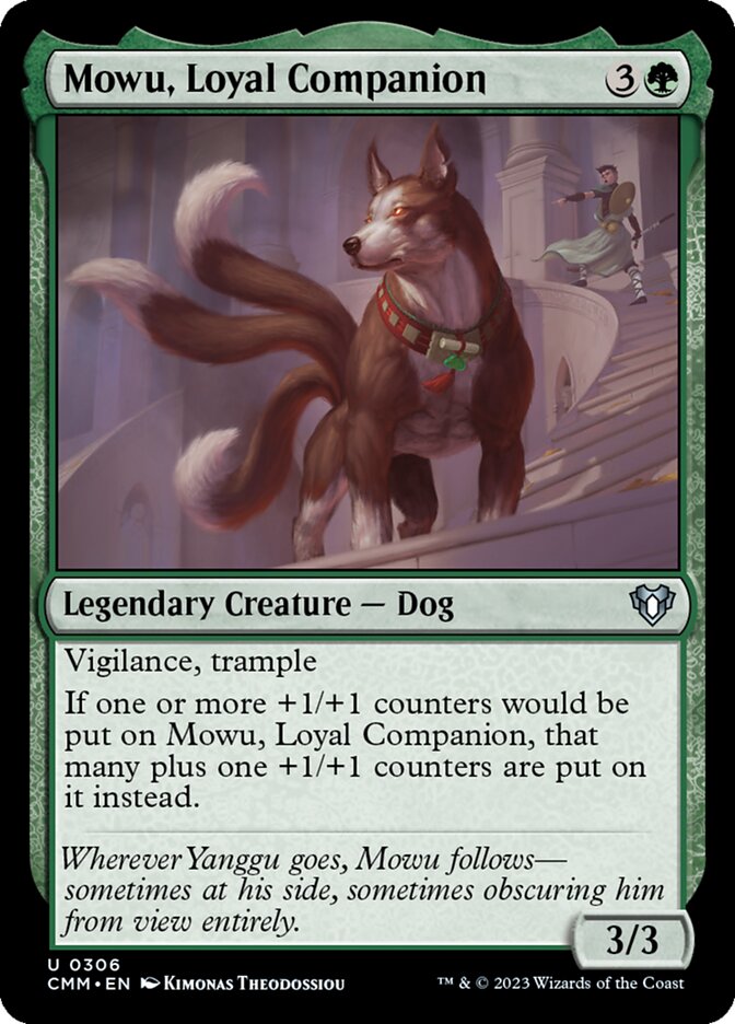 Mowu, Loyal Companion 306 (Commander Masters)  | Good Games Morley