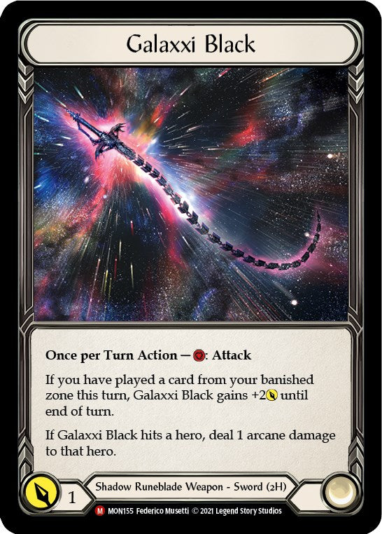 Galaxxi Black (Alternate Art) [MON155] (Monarch)  Cold Foil | Good Games Morley